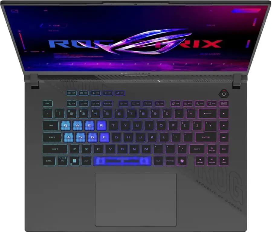 ASUS ROG Strix G16 Gaming Laptop | Dedicated GeForce RTX 5070 Ti 12GB GDDR7 | 16’’ WUXGA 300 nits Display | AMD Ryzen 9 8940HX(16-Core) | Backlit KB | Win 11 Pro | w/Accessories | 32GB DDR5+2TB SSD