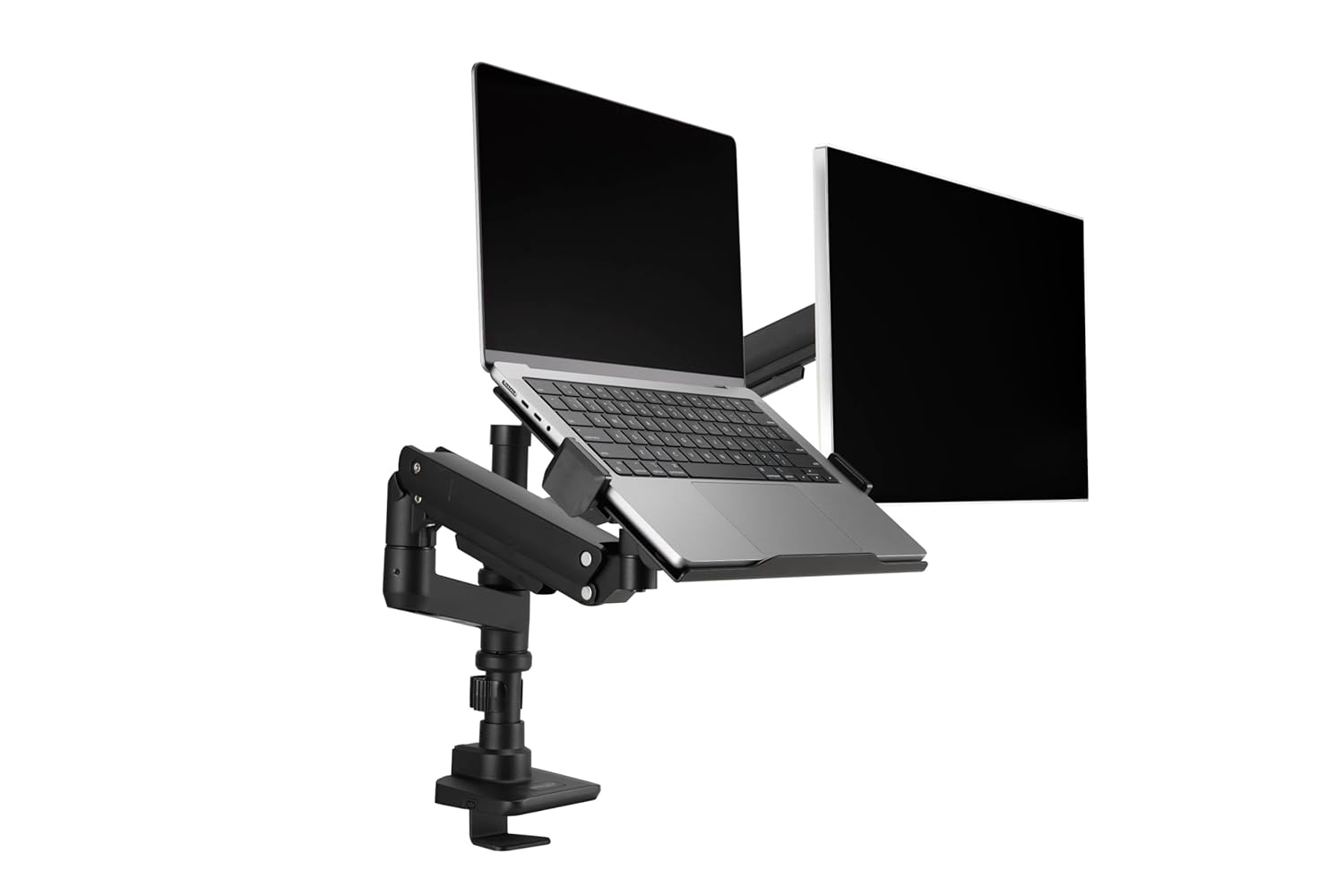 Kensington SmartFit Premium Heavy Duty Dual Monitor Arm with Laptop Tray