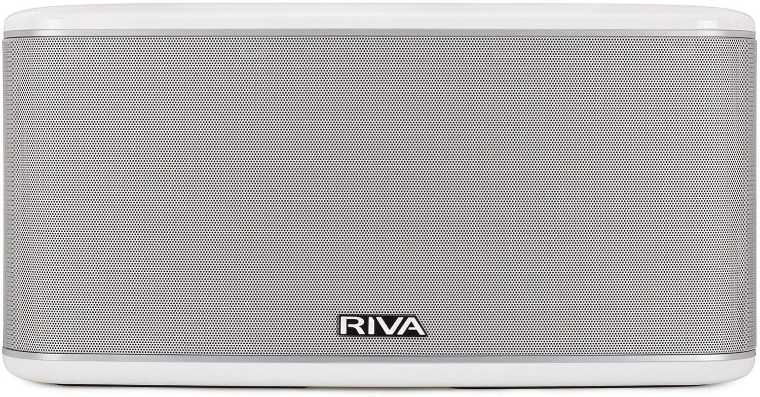 RIVA Upgraded Festival Wi-Fi Bluetooth Hi-Fi speaker, 10 drivers, 200 watts, Support Chromecast, Airplay2, Spotify streaming audio, Multi-room Music, Optical, USB and 3.5mm Aux-in Connectivity (White)