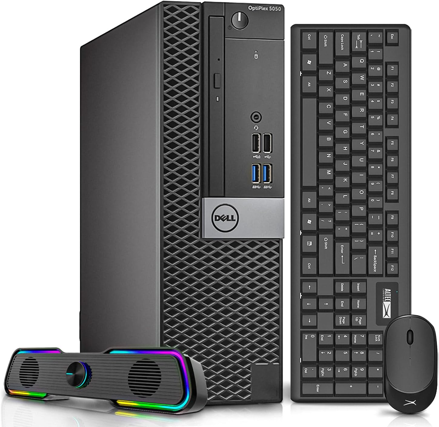 Dell OptiPlex 5050 Desktop Computers PC,Intel i7-6700 3.4GHz,32GB DDR4 Ram New 1TB M.2 NVMe SSD+2TB HDD,Intel AX200 Built-in WiFi 6,Bluetooth 5.2, HDMI,Refurbished Desktop,Windows 10 Pro (Renewed)