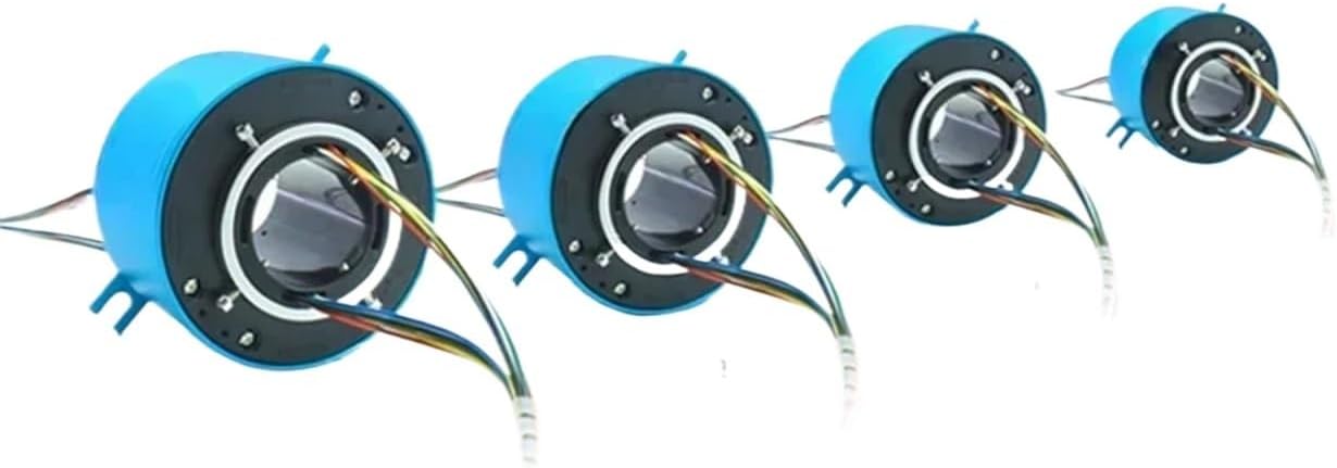 1PCS 6/12/18wires, 2/5/10A，ID5/8/10/12.7/20/25.4/30~60mm,OD22~130mm Through Hole/Bore Slip Ring，Electric Swivel Slip Ring(25.4X86mm 18CH 10A)