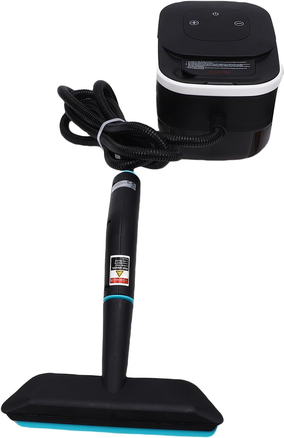 Luocute Steam Cleaner, 1500W High Power for Home Office Vehicle, with 6 Gear Adjustment 1250ML Water Tank, Elbow Connector Nylon Brush Brass Brush Glass Scraper (US Plug 110V)