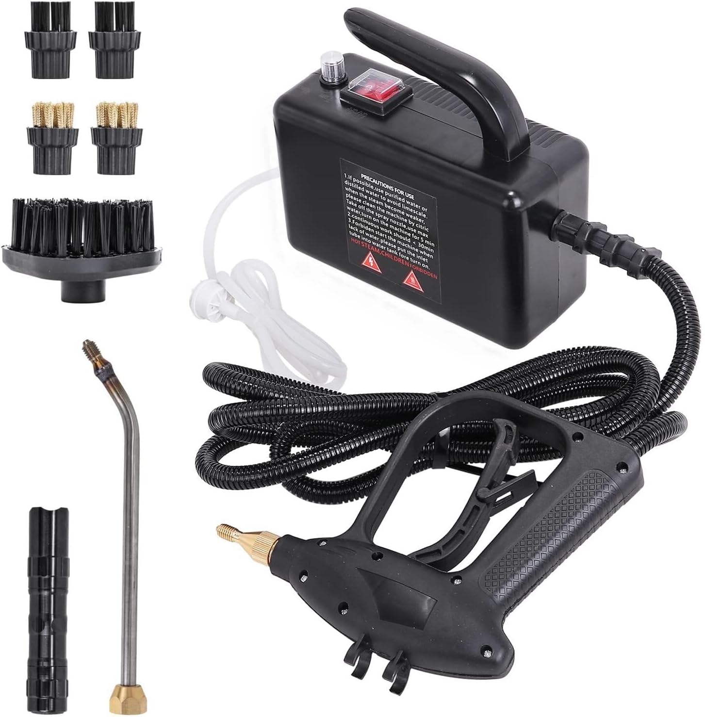 Portable 3000W High Pressure Handheld Steam Cleaner 5Bar Pressurized Steam Cleaning Machine For Kitchen, Car & Home