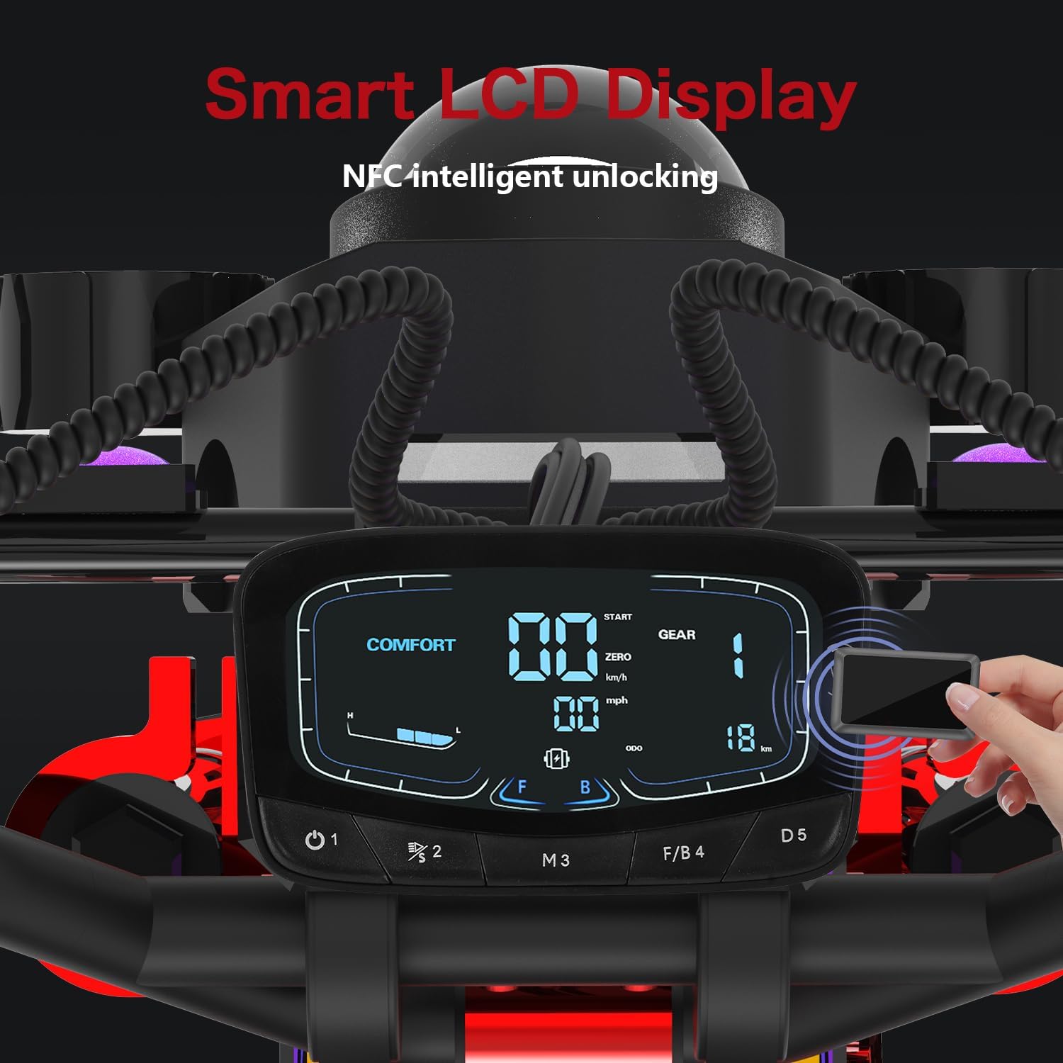 Electric Motorcycle for Adults, 12000W Dual Motor 72V100Ah Long Range Battery, Up to 75 MPH & 186 Miles Range, 14