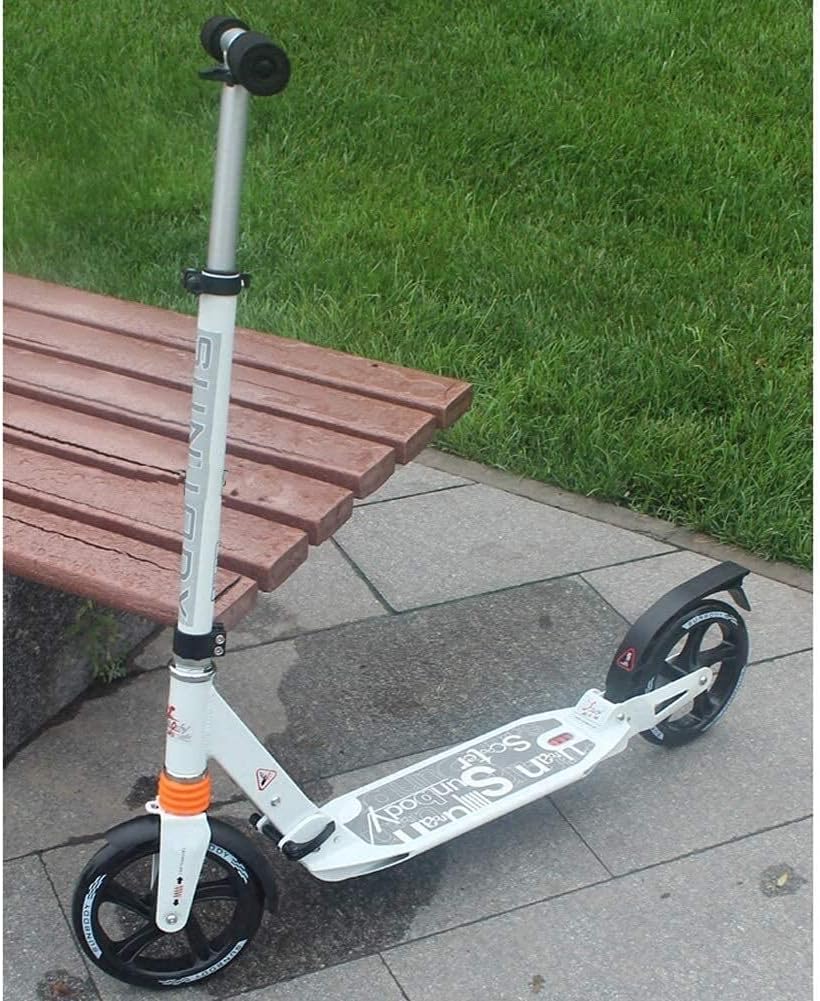 Scooters Kick Scooter for Adults Kids Unisex Adult Kick Scooters with 2 Big Wheels Easy Folding Height Adjustable Commuter Scooters Birthday Gifts for Women/Men/Teens/Kids Non-Electric