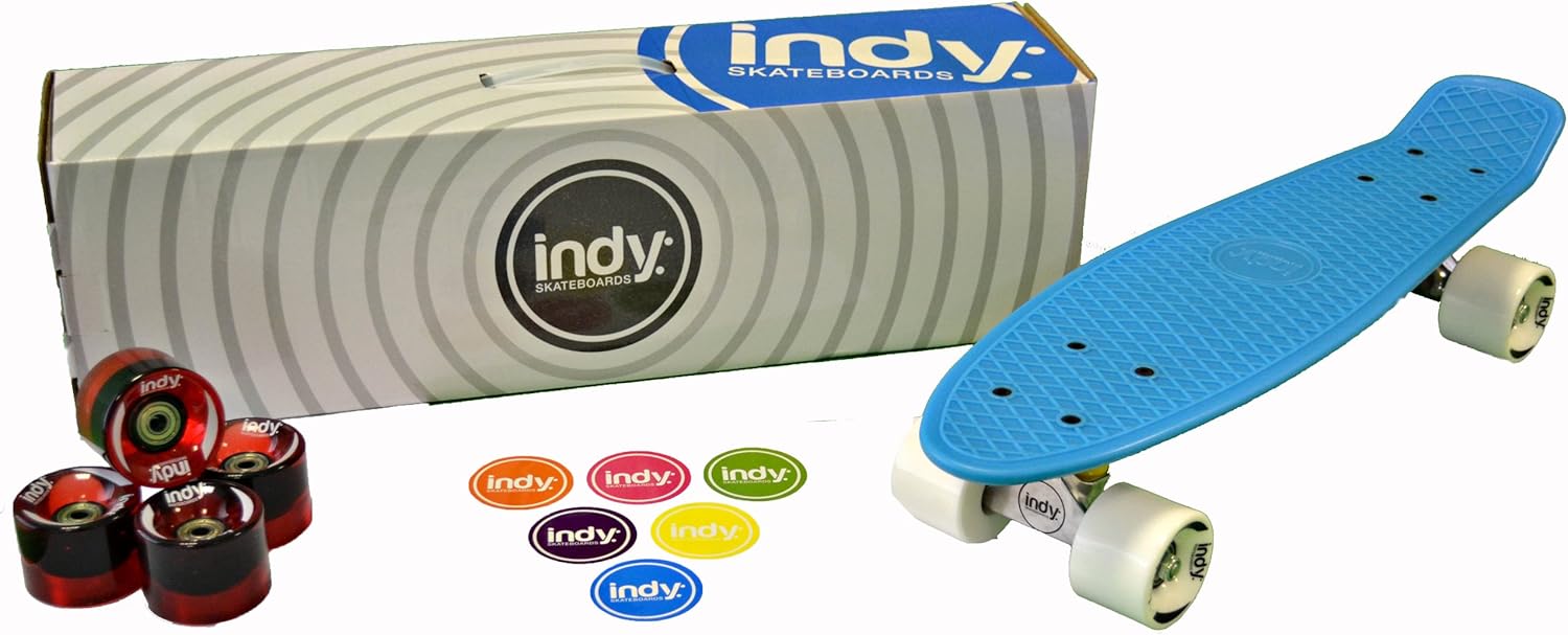 Retro Cruiser 70s Style Skateboard - 4 Colours (Vintage 70s Penny Globe Bantam Style) (Bangin Blue)