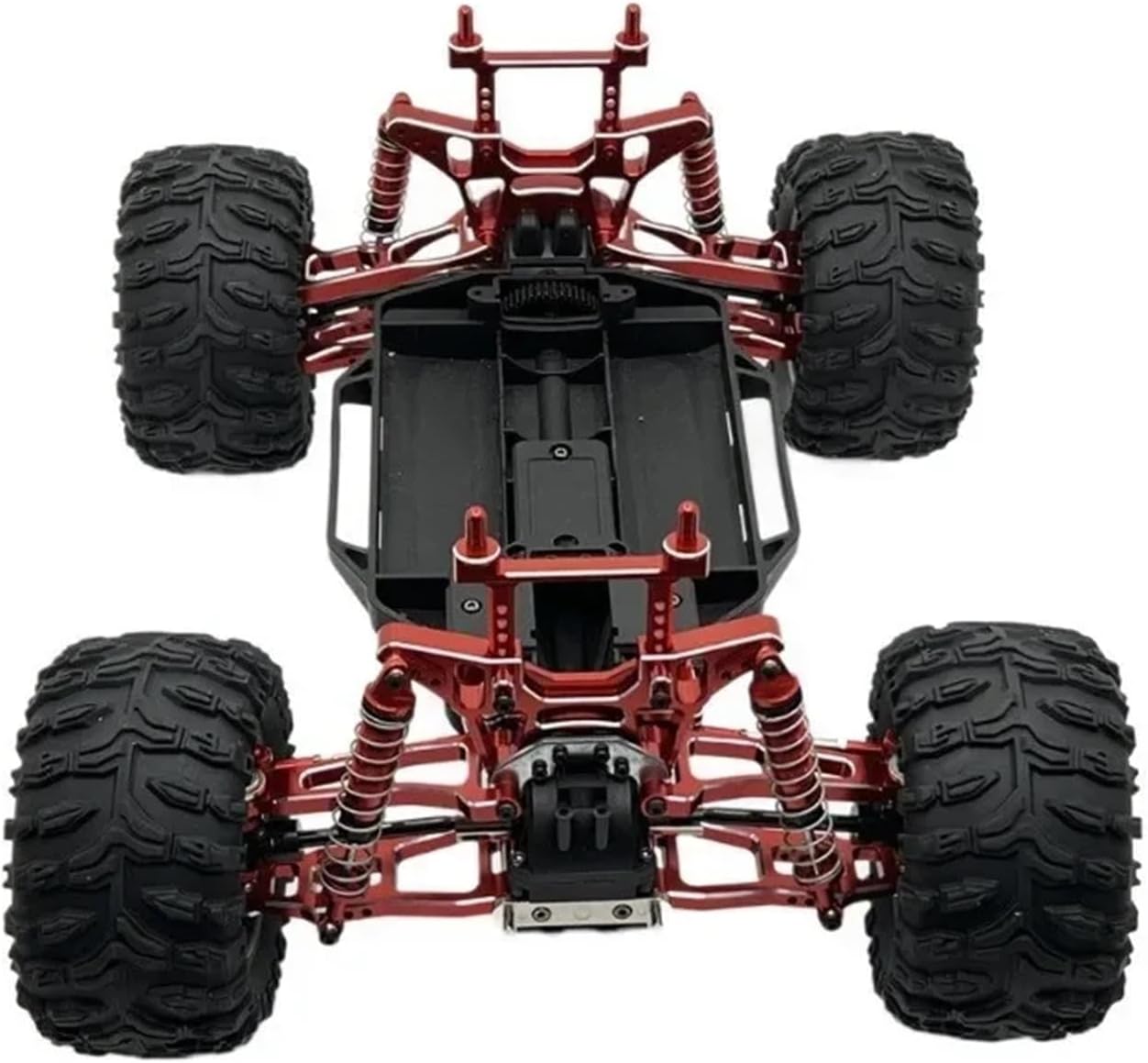 for UD1201 for UD1202 for UD-12PRO for 1/12 RC Car Upgrade Parts Accessories Absorber Suspension Arm Shock Tower Link RC Car Parts(Red)