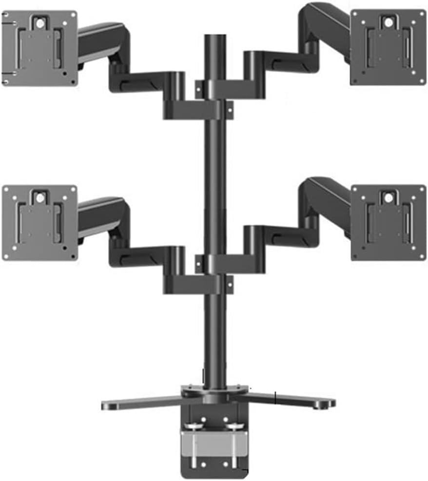 Monitor Four-Screen Multi-Screen Splicing Double-Screen Table Clip Perforation Installation Desktop Punch-Free Bracket 27/32/40 inches