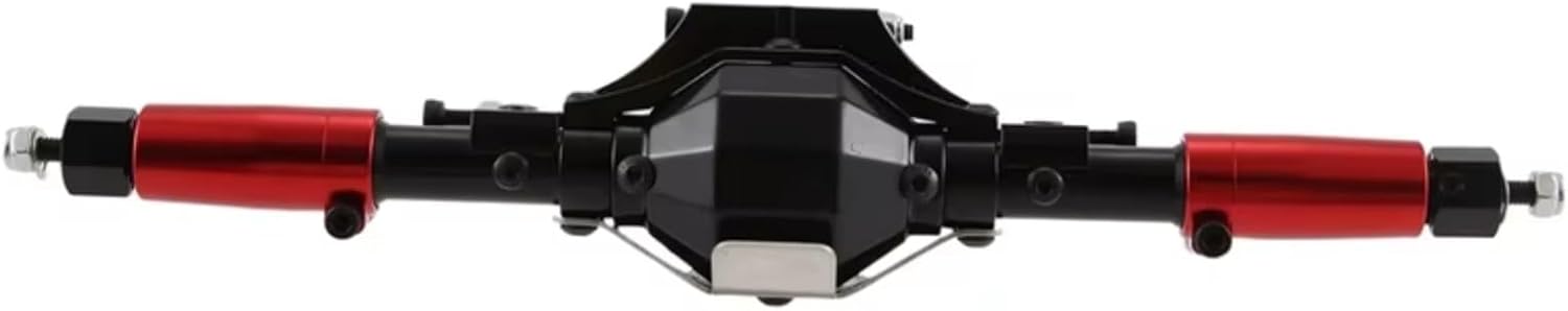 Compatible with Axial for SCX10 II 90046 1/10 RC Crawler Car Upgrade Parts Accessories CNC Metal Front Rear Axle Servo Mount RC Front Rear Bridge(Silver)