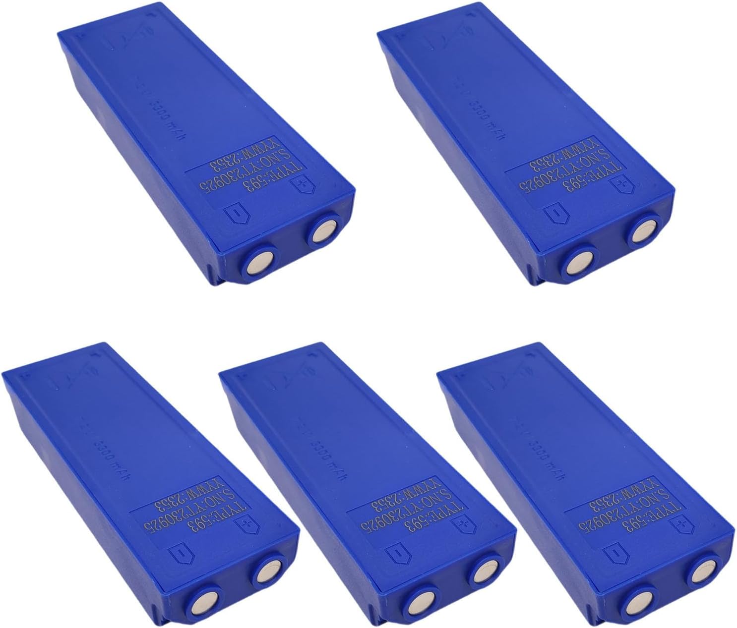 (5 Counts) Type 593 Ni-MH Rechargeable Battery 7.2V 3300mAh Crane Remote Control Battery for Scanreco 592 593 590 960 16131 17162