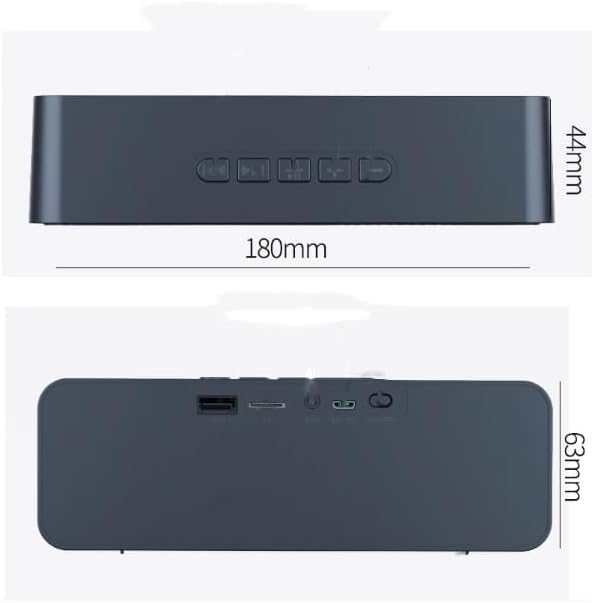 High Volume Speaker 3D Surround Home Card mini Audio Computer(Black)