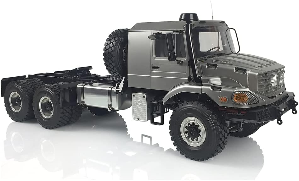 TOUCAN RC HOBBY 1/14 26.5Inches Metal 6X6 Remote Control Off Road Tractor Truck 2Speed Gearbox Differential Axles Metal Chassis No Battery for Ages 14+