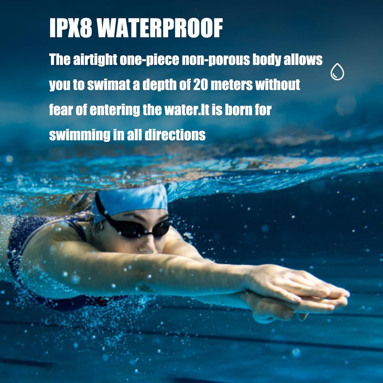 Bone Conduction Headphones Blog Cycling Walking Dog Swimming Bone Conduction Headphones Bluetooth 5.0 IPX8 16GB Bluetooth Earphones Stable to wear MP3 Waterproof Lightweight