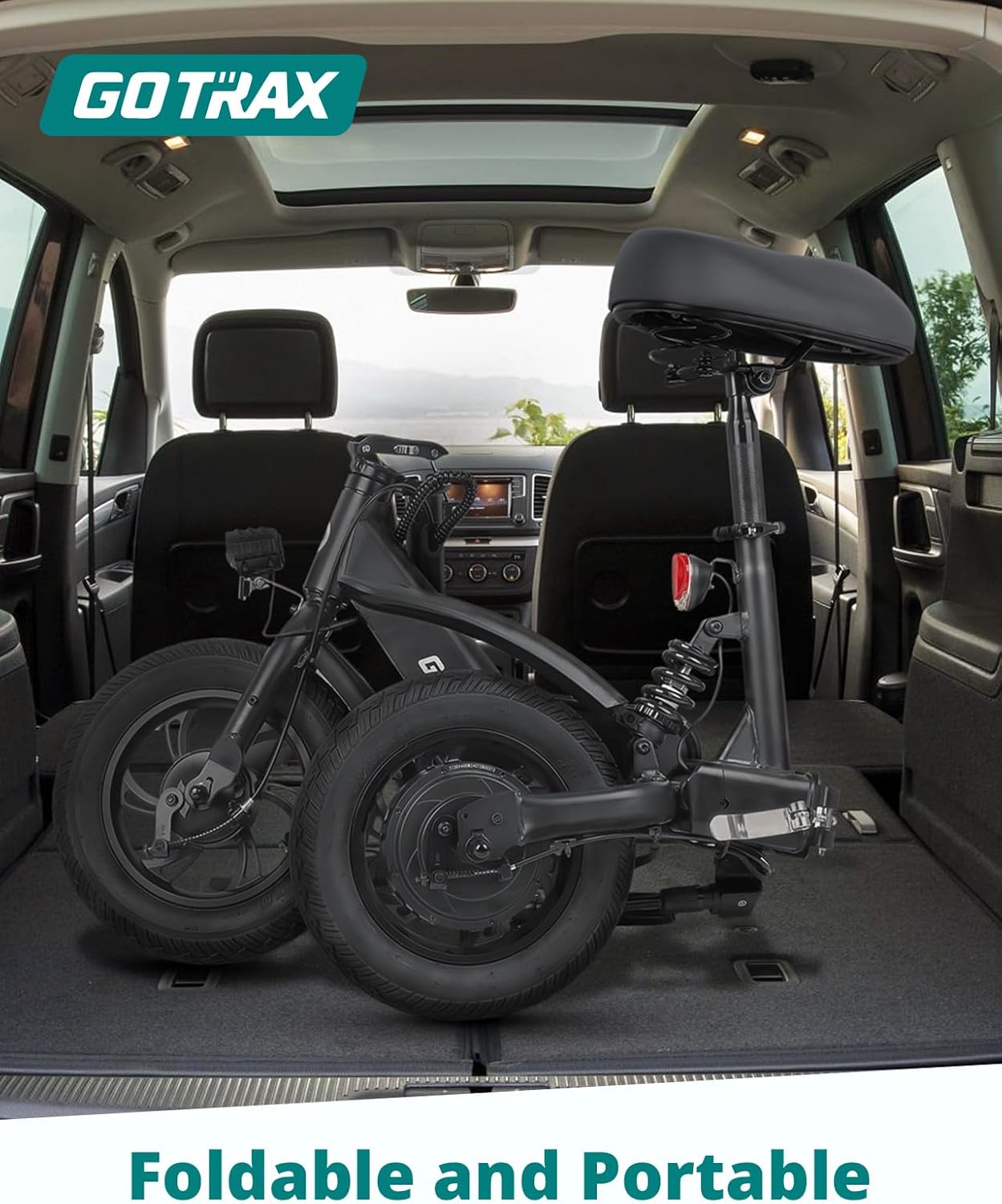 Gotrax A3 Electric Scooter with Seat for Adults, 350W Motor, 15.5MPH Top Speed, Max 9.5 Miles Range, 12