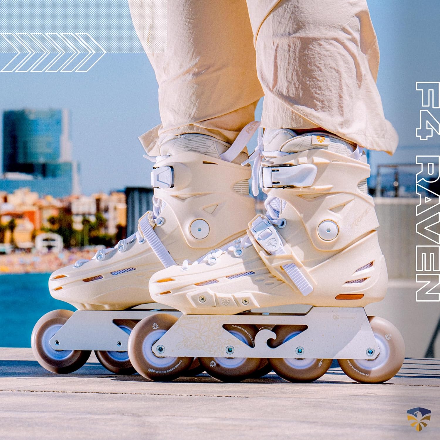 Flying Eagle F4 Raven Freeskate - Adult Inline Skates Men, Inline Speed Skates Men, Inline Roller Skates for Men, Women Inline Skates, Street Inline Skates Men, Adult Roller Blades