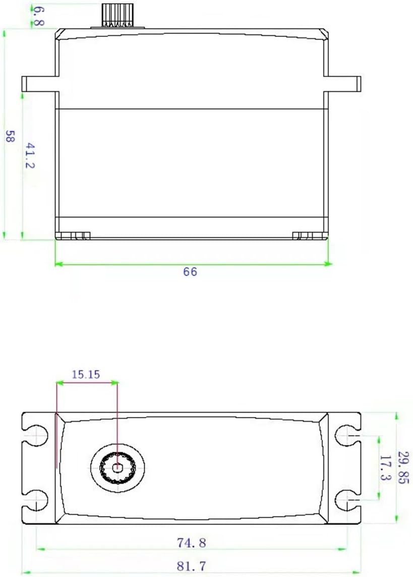 100kg 120kg 130kg 150KG brushless servo high Torque high Pressure Full Metal Gear Waterproof Motor 1/5(130kg brushless)