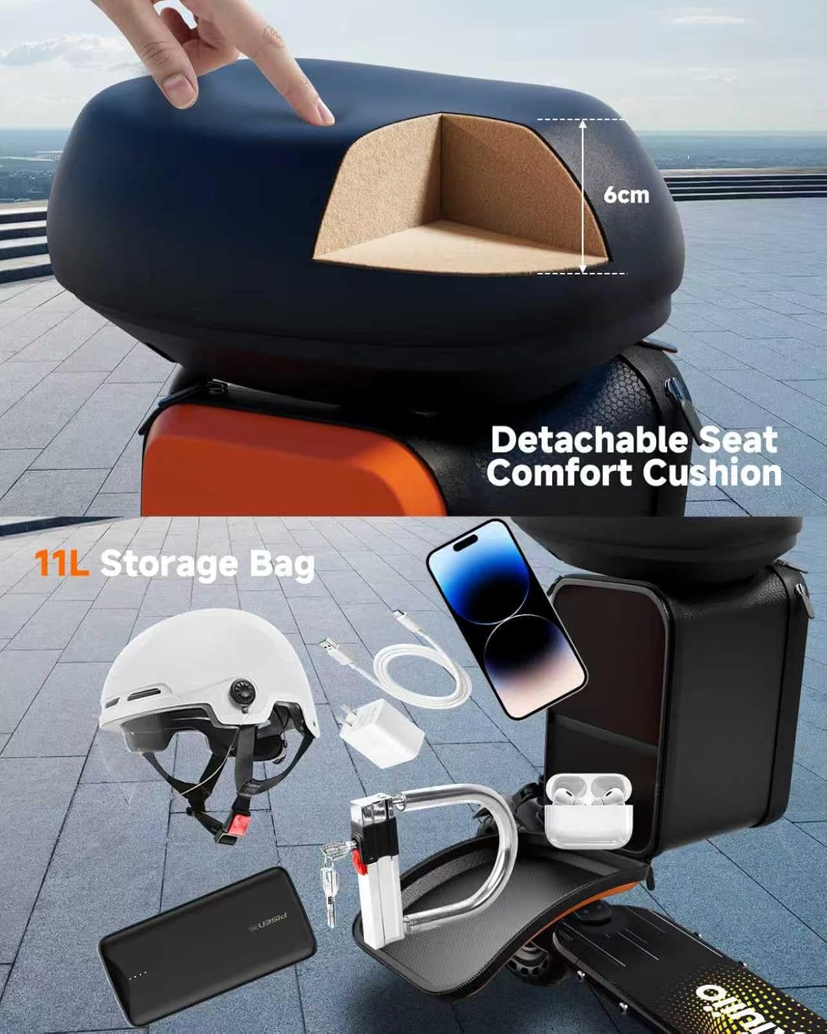 Electric Scooter for Adults - 19MPH & 15/21-Mile Range, 350W Motor, 8.5