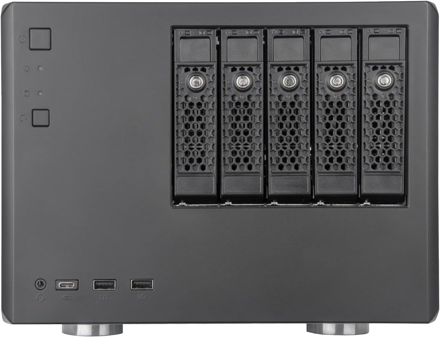 Silverstone Technology CS351 5-Bay SAS-12G / SATA-6G hot-swappable high Performance NAS Chassis, SST-CS351B