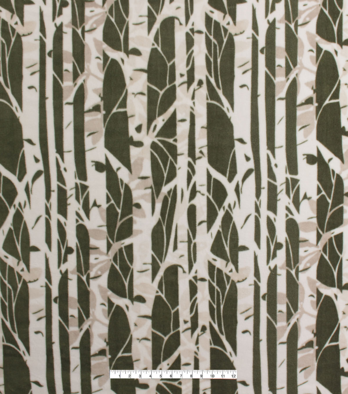 Green Birch Anti Pill Fleece Fabric