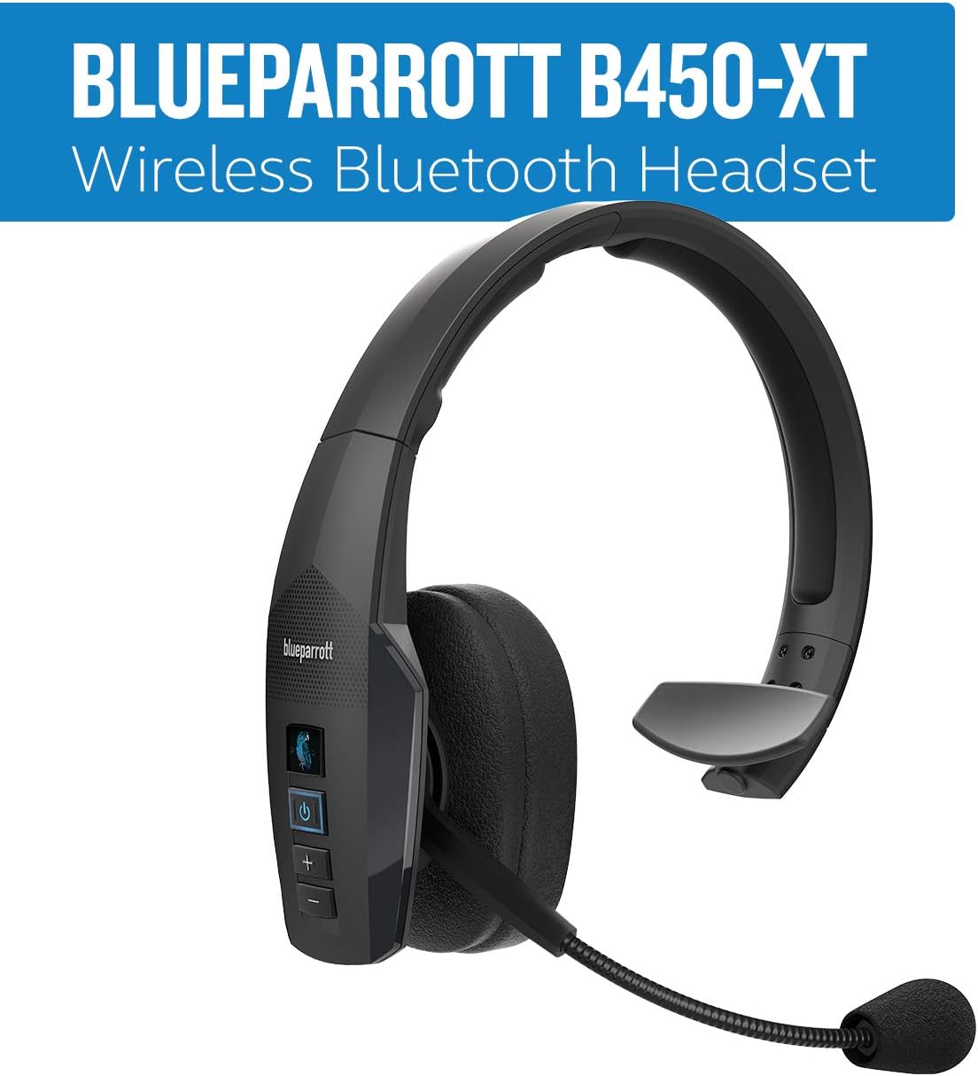 BlueParrott B450-XT Noise Cancelling Bluetooth Headset – Industry Leading Sound with Long Wireless Range, Extreme Comfort and Up to 24 Hours of Talk Time