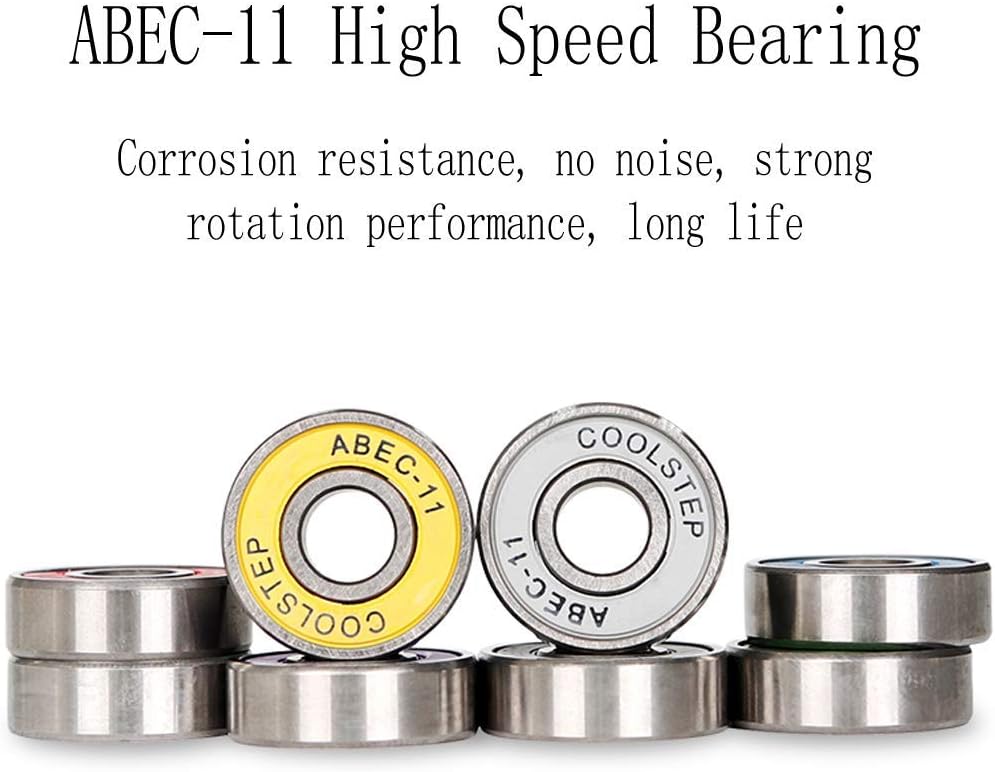 Longboard Skateboard 117×22cm Complete Board 5 Layers of Maple + 1 Layer of Bamboo ABEC-11 Bearing Drop-Through Freeride Skate Cruiser Boards for Adults Boys and Children Load Maximum 200KG