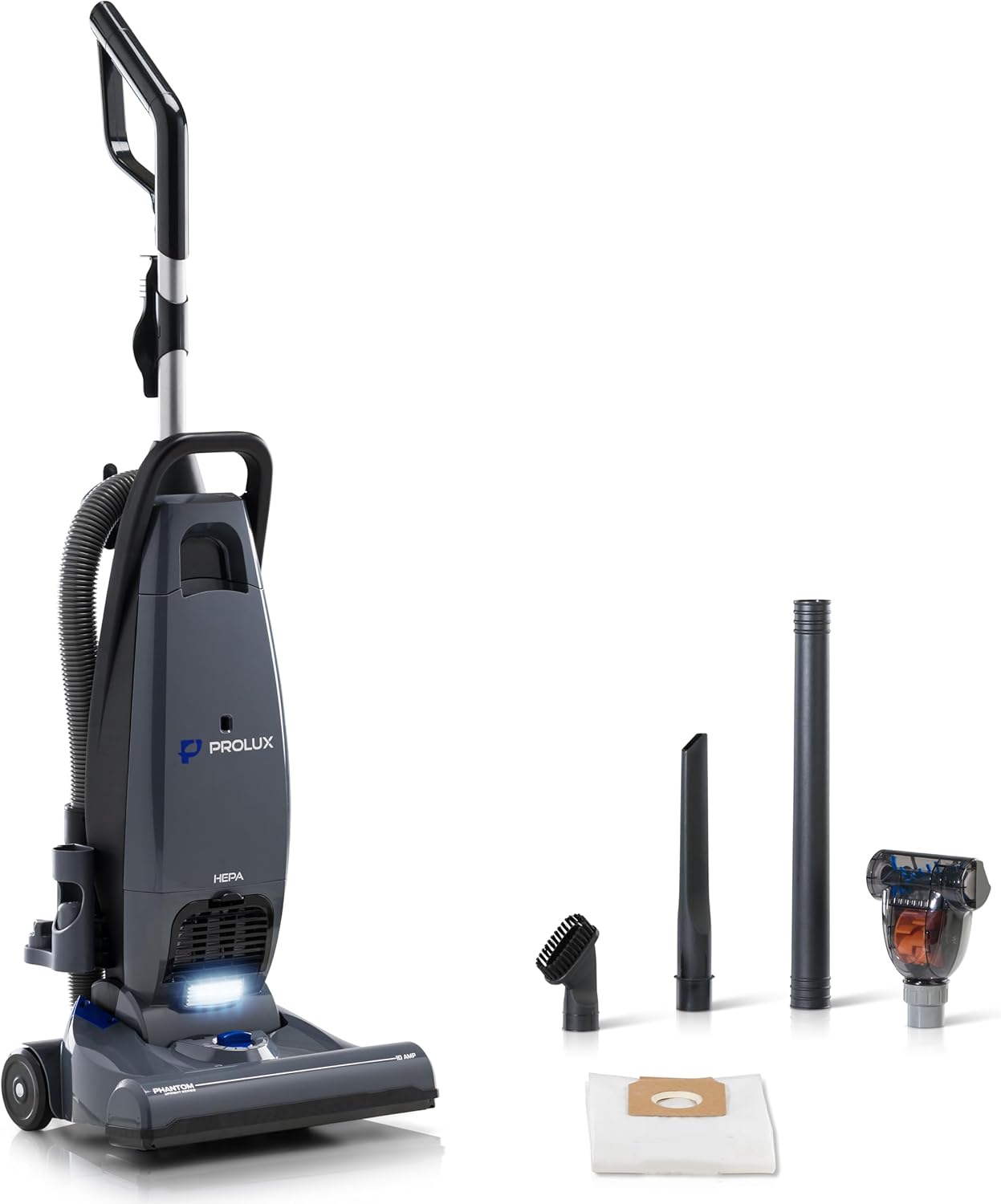 Prolux Phantom Bagged Upright Sealed HEPA Pet Vacuum Cleaner for Home