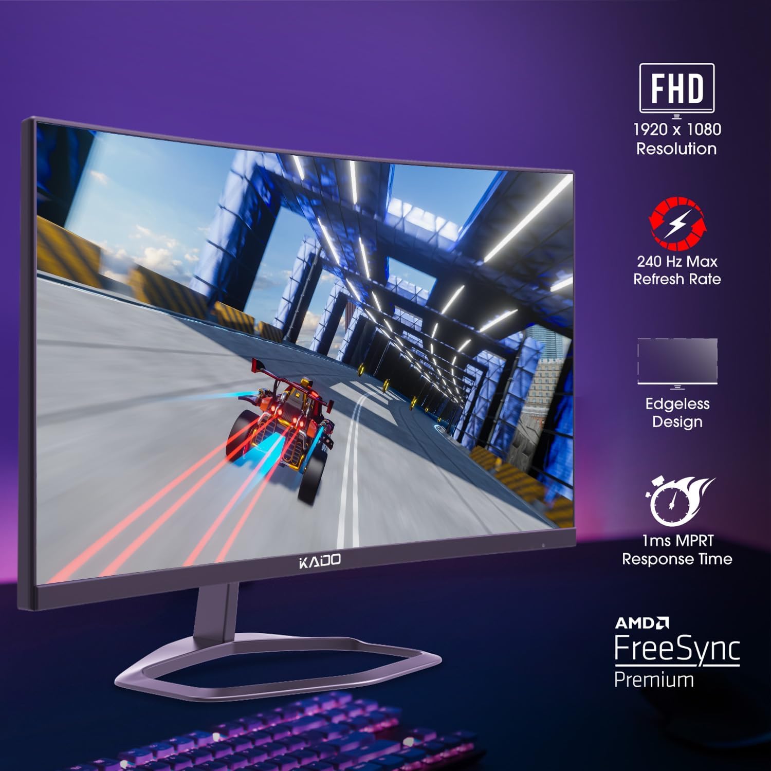 Kado Dual Gaming Monitor Setup - 2-Pack 24.5