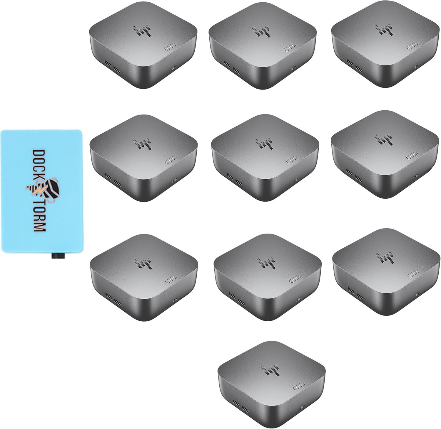 HP 180W G6 Thunderbolt 4 Ultra Dock Port Replicator Bundle w/DKZ Hub (Universal Thunderbolt/USB-C Docking Station, Single Cable for Charging, Data Transfers to Any Brand Laptop) 9X481UT#ABA (10-Pack)