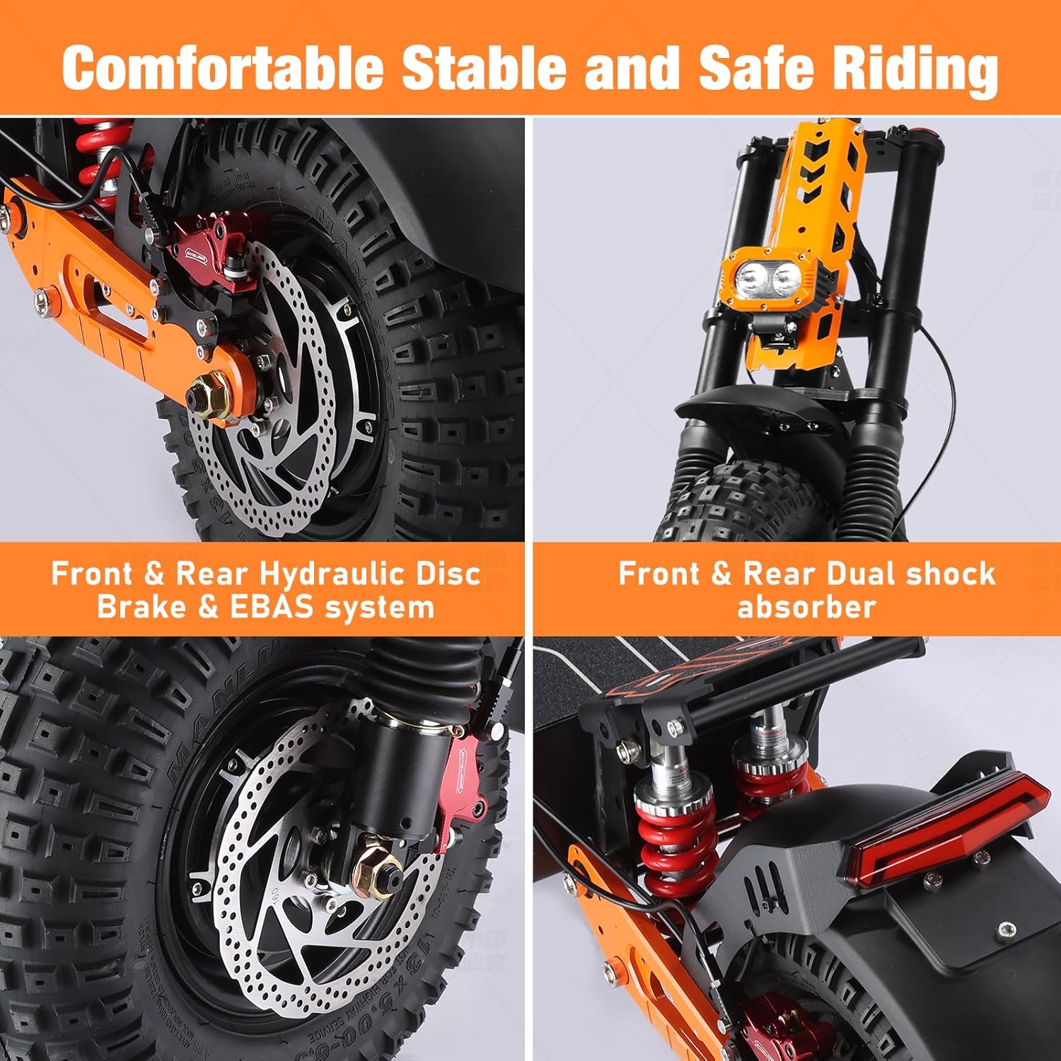 Electric Scooter for Adults, 2800W/6000W Power MotorTop Speed 35/52 MPH, 1080/1800WH Battery,35/60 Miles Range 11