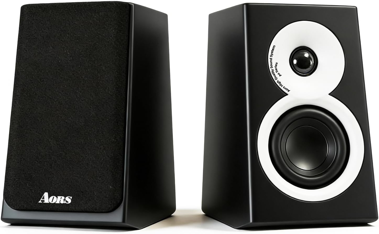 AORS Active Bookshelf Speakers for TV & Desktop Powered Stereo Bluetooth 5.3 Speaker with Optical & RCA Inputs