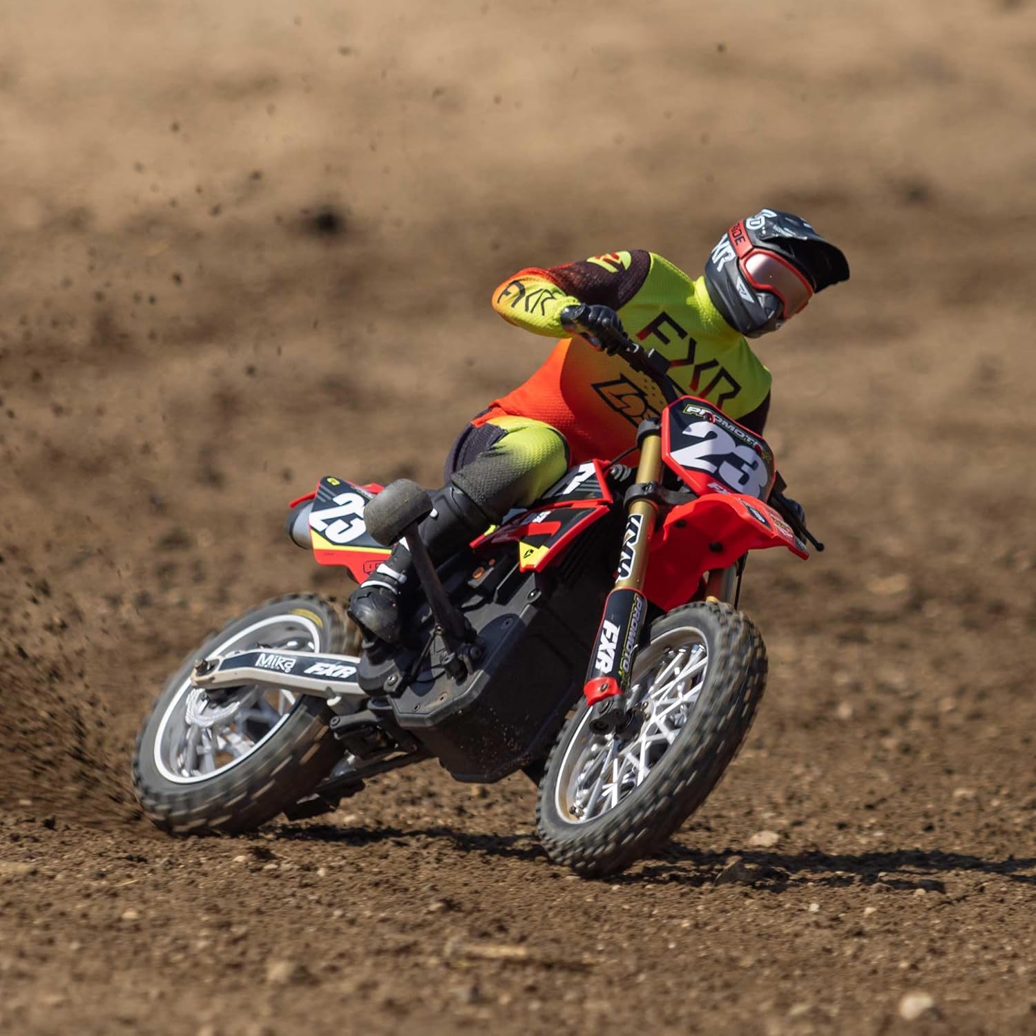 Losi RC Motorcycle Promoto-MX 1/4 Motorcycle Ready-to-Run Battery and Charger Not Included FXR LOS06000T1 Red