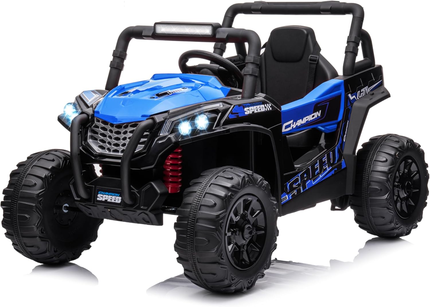 12 V Kids Ride on Car, Kids Electric Car with Remote Control, Kids UTV Featuring Rear Storage, Wireless Audio Player, Electric Vehicle for Kids Aged 3-8, Blue