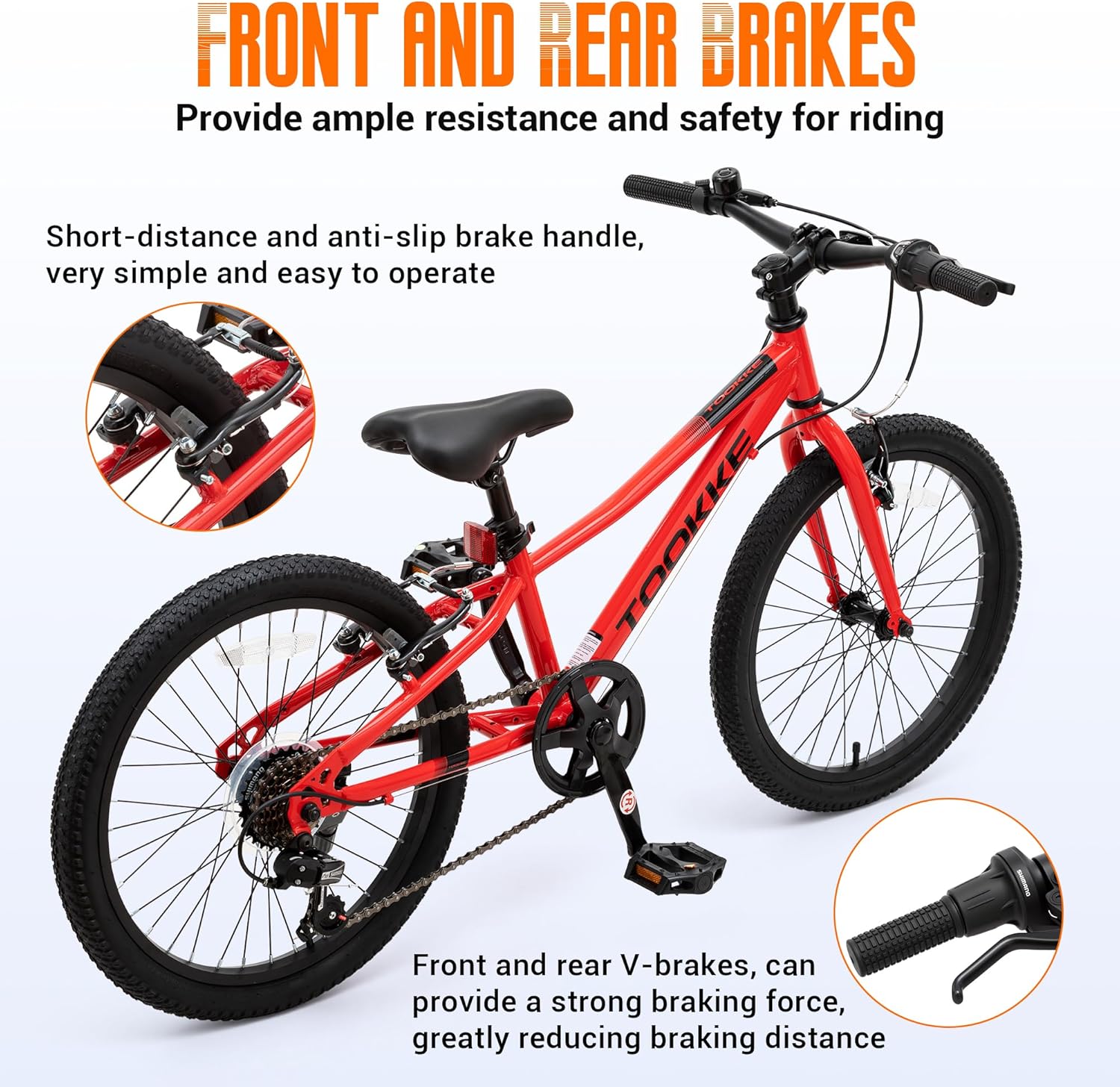 Kids Bike for Ages 4-12, 16 & 20 Inch Children's Bicycle with Training Wheels, Coaster Brake, Adjustable Seat & Handlebars for Boys and Girls Learning to Ride