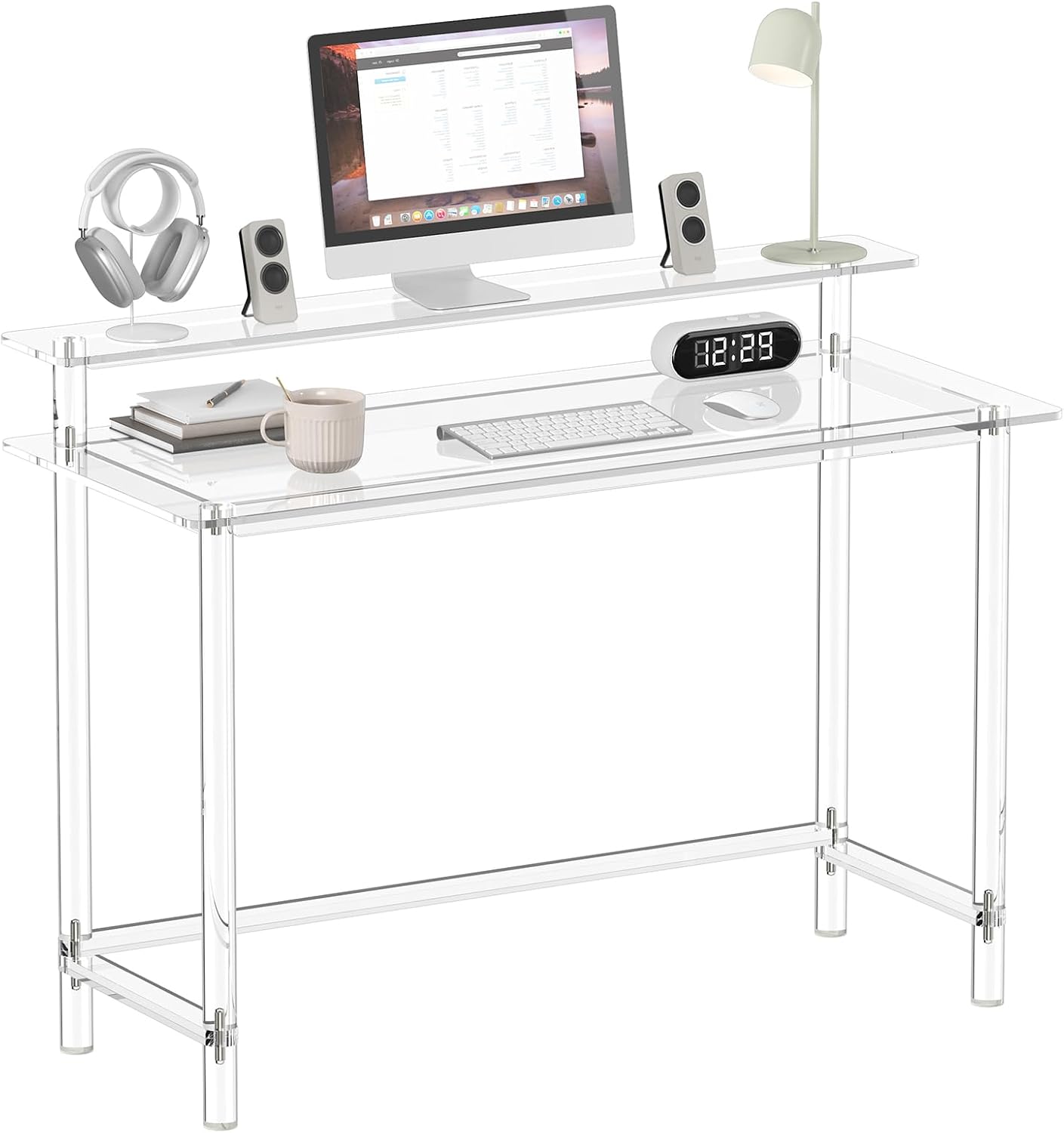 Eglaf Acrylic Desk - 47.2