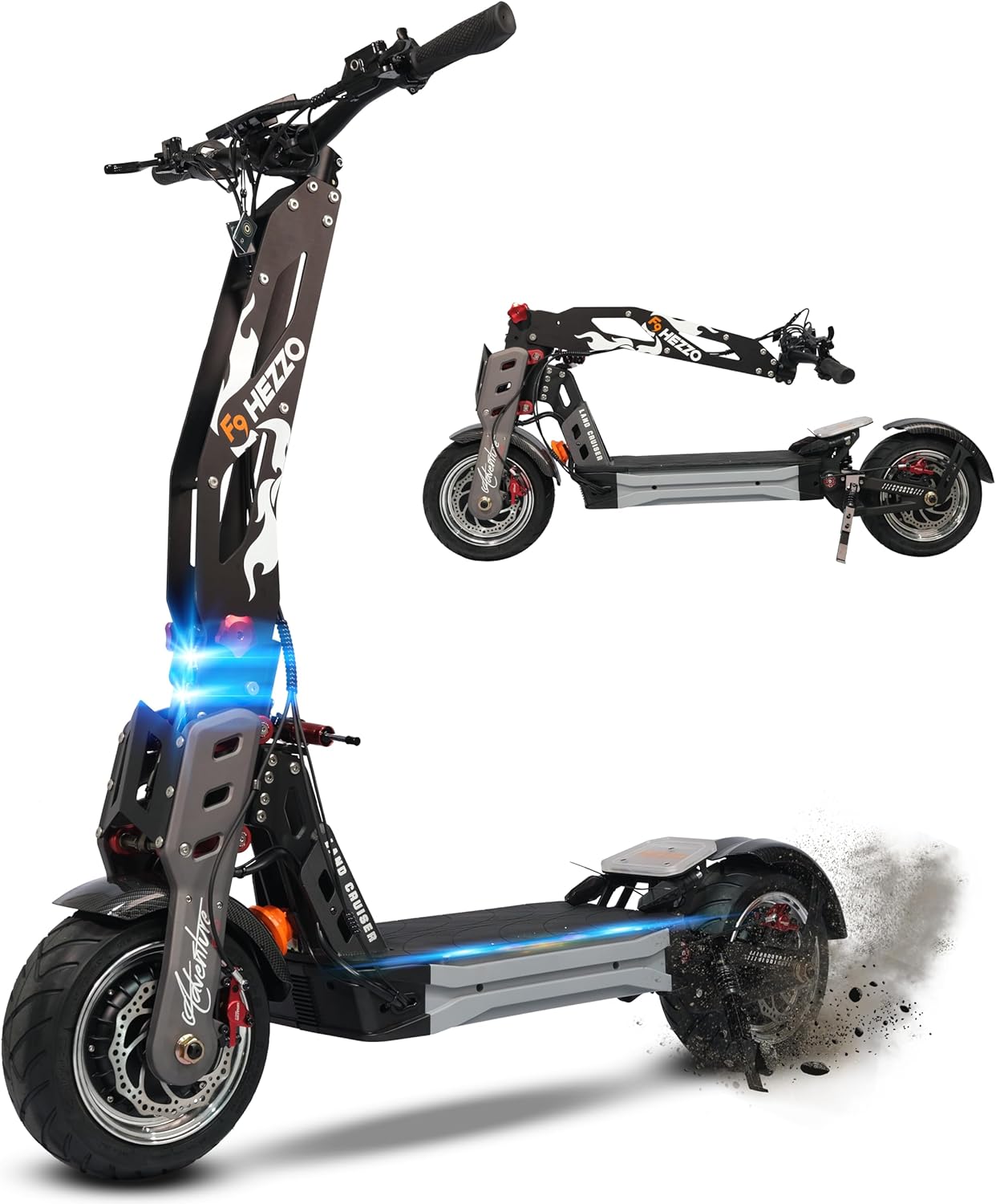 Electric Scooter for Adults with NFC, 2 * 4000W Dual Motor, 55 MPH Max Speed & 70 Mile Ranges, 60V/40AH Battery,12