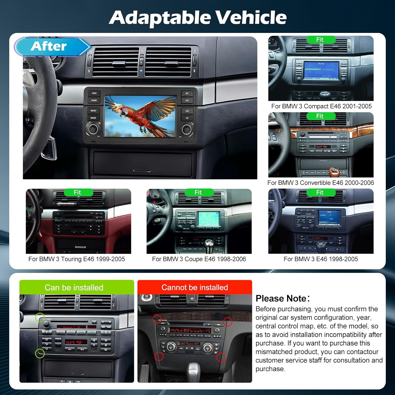 8-Core [4+64] Car Radio for BMW 3 Series E46 M3 1998-2006