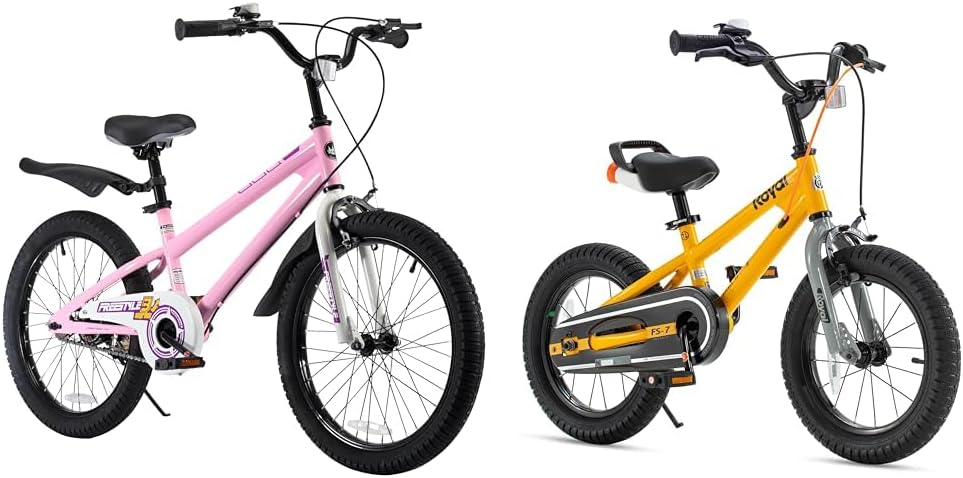 Royalbaby Freestyle Kids Bike 20 Inch Wheel Bicycle Teens BMX with Dual Hand Brakes & Freestyle 7 Kids Bike Toddlers 16 Inch Wheel Dual Handbrakes Bicycle Beginners Boys Girls