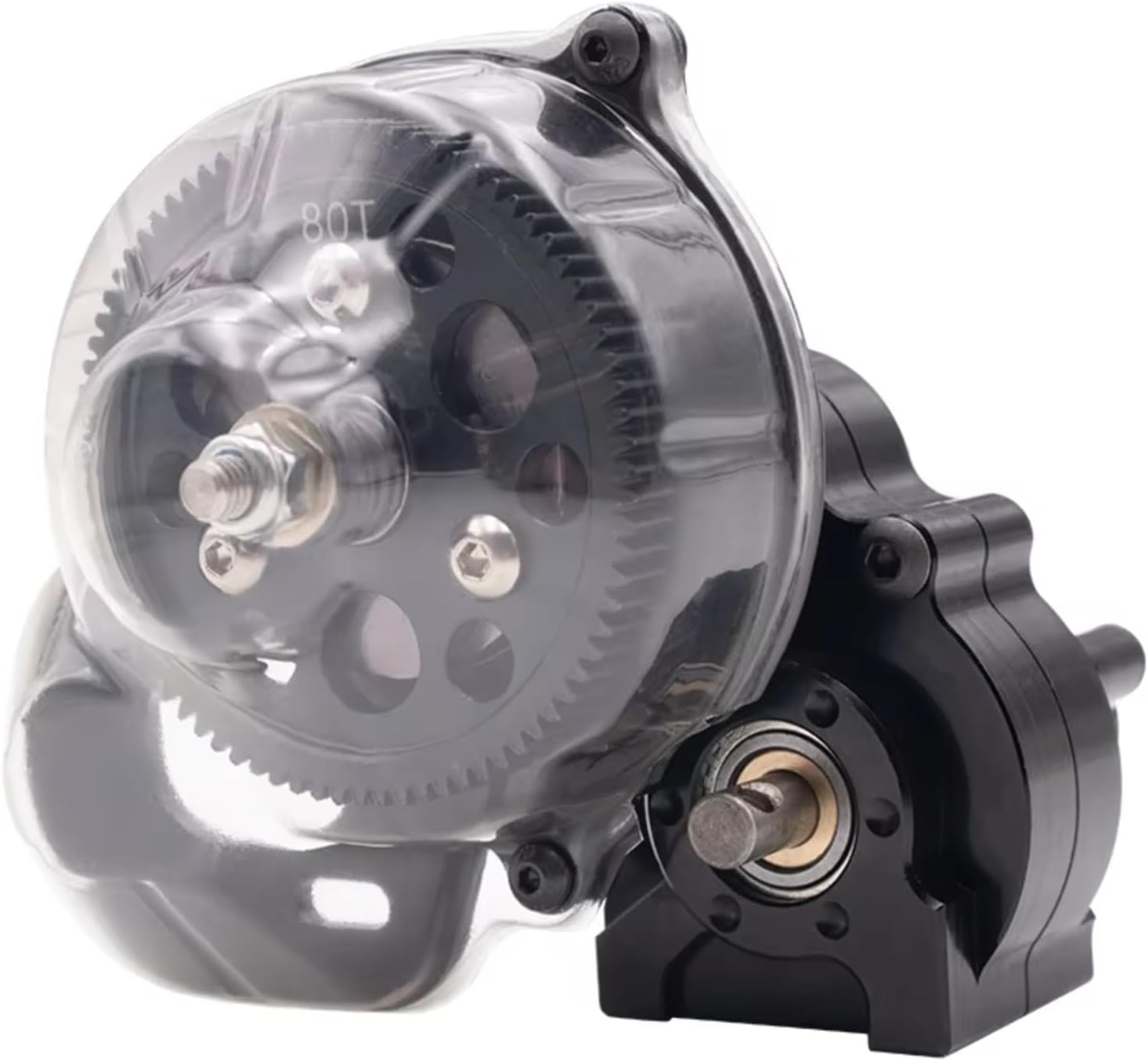 RC Gearboxes For Axial For SCX10 For Wraith 1/10 For Racing Metal CNC Machined Reverse Transmission Gearbox Upgrades Parts Accessories RC Crawler Car