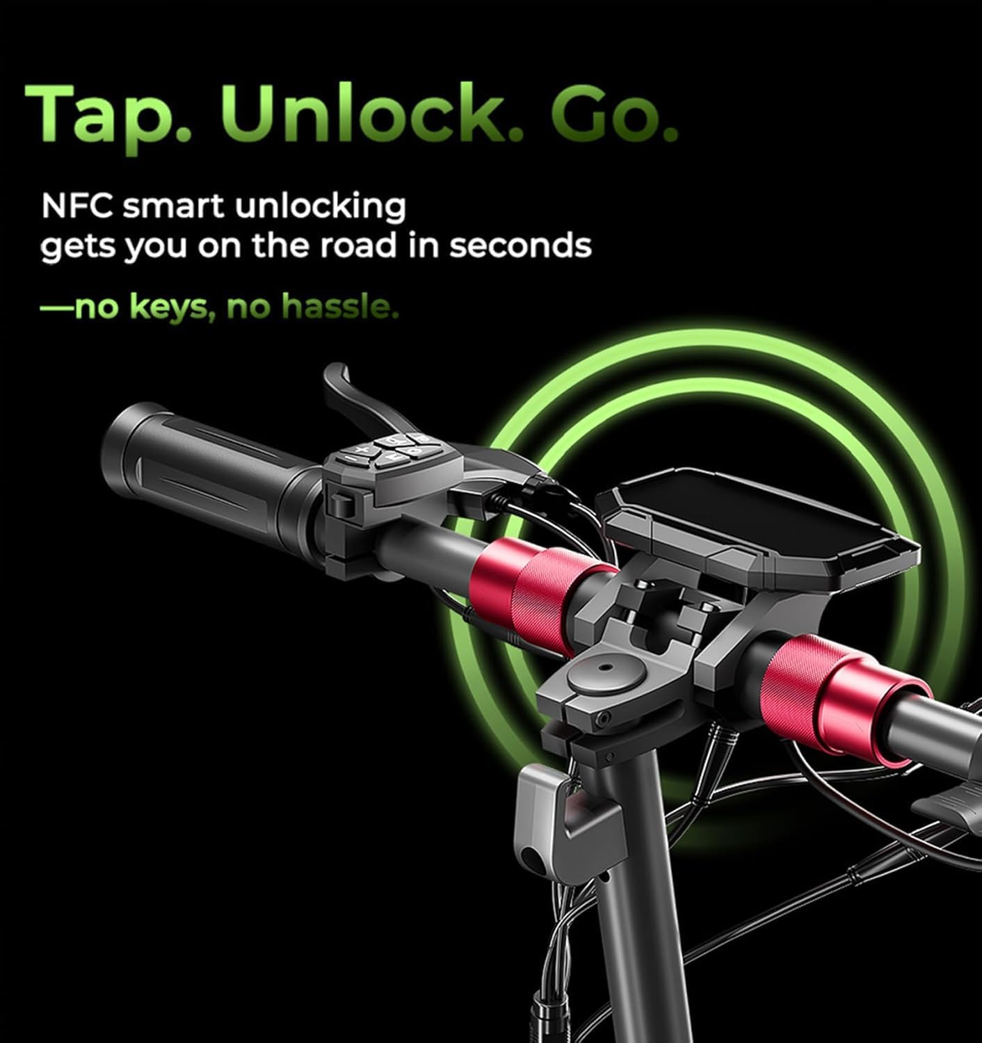 isinwheel Electric Scooter for Adults, 1000/800W Motor Up to 28 MPH, 37/28 Miles Range, APP Control, NFC Lock, 11/10