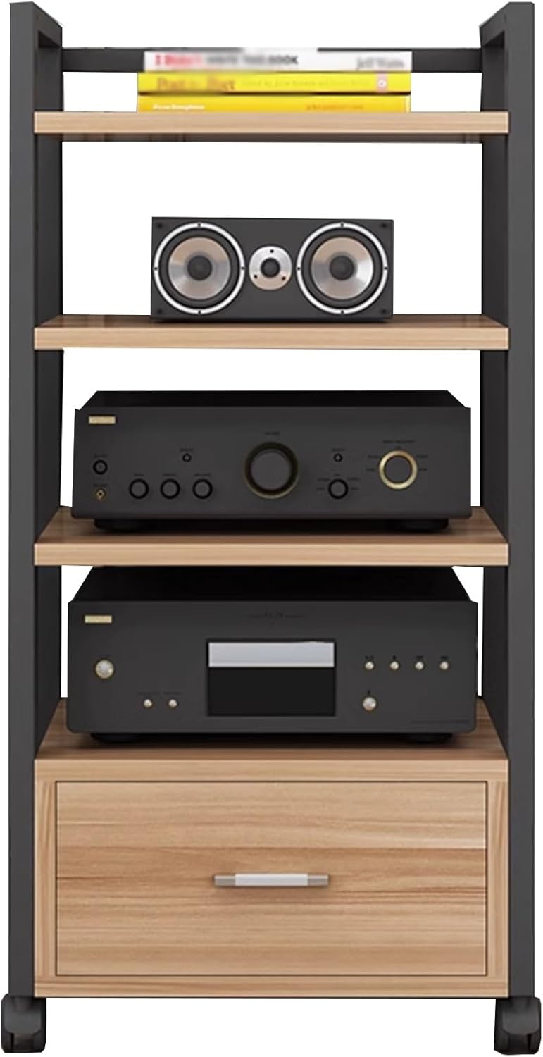 4/5- Tier AV Media Stand with Drawer