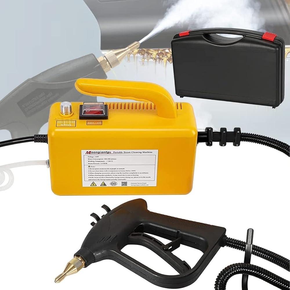 ZWEBY 2600W Steam Cleaner Portable Steam Cleaning Machine with Carrying Case Household Steam Cleaner for Kitchen Bathroom Furniture Car