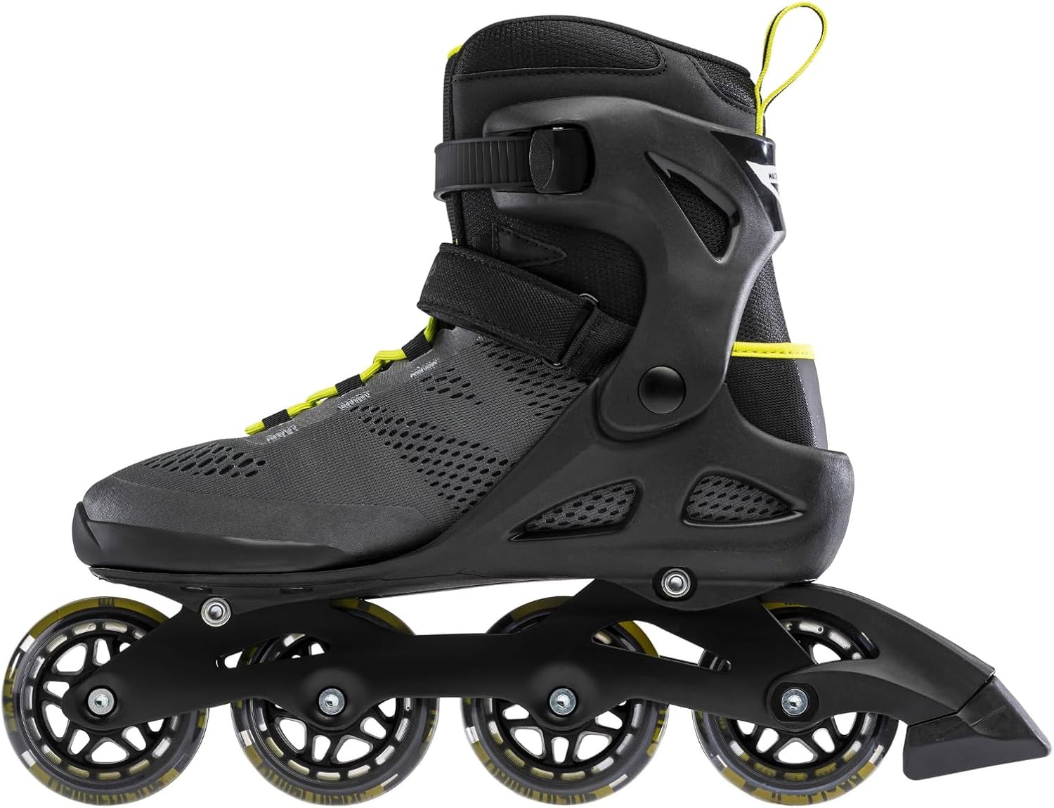 Rollerblade MACROBLADE 80, Herren Inline Skates, Inliner für Einsteiger & Gelegenheits Skater, Schwarz/Lime