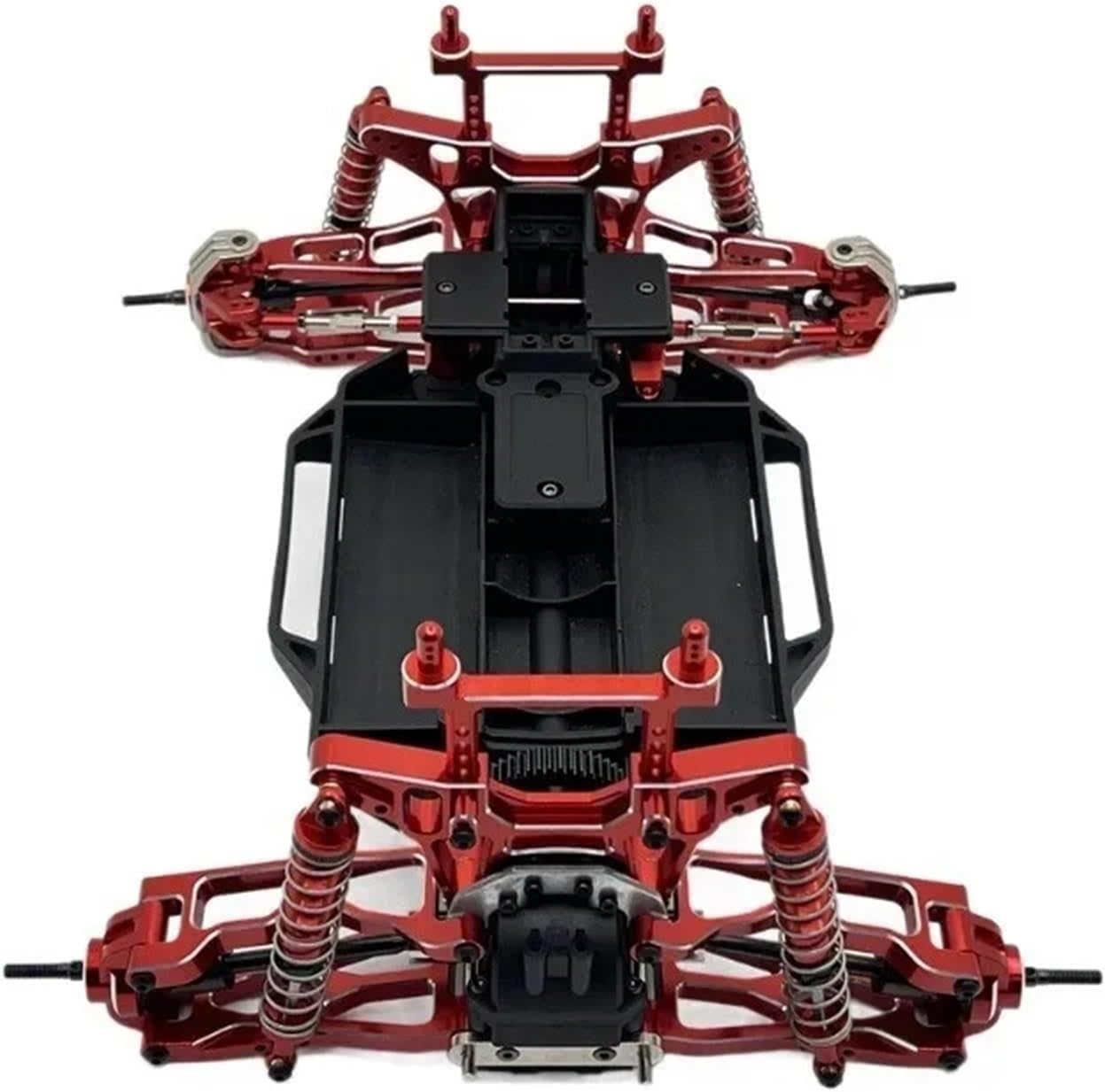 for UD1201 for UD1202 for UD-12PRO for 1/12 RC Car Upgrade Parts Accessories Absorber Suspension Arm Shock Tower Link RC Car Parts(Red)