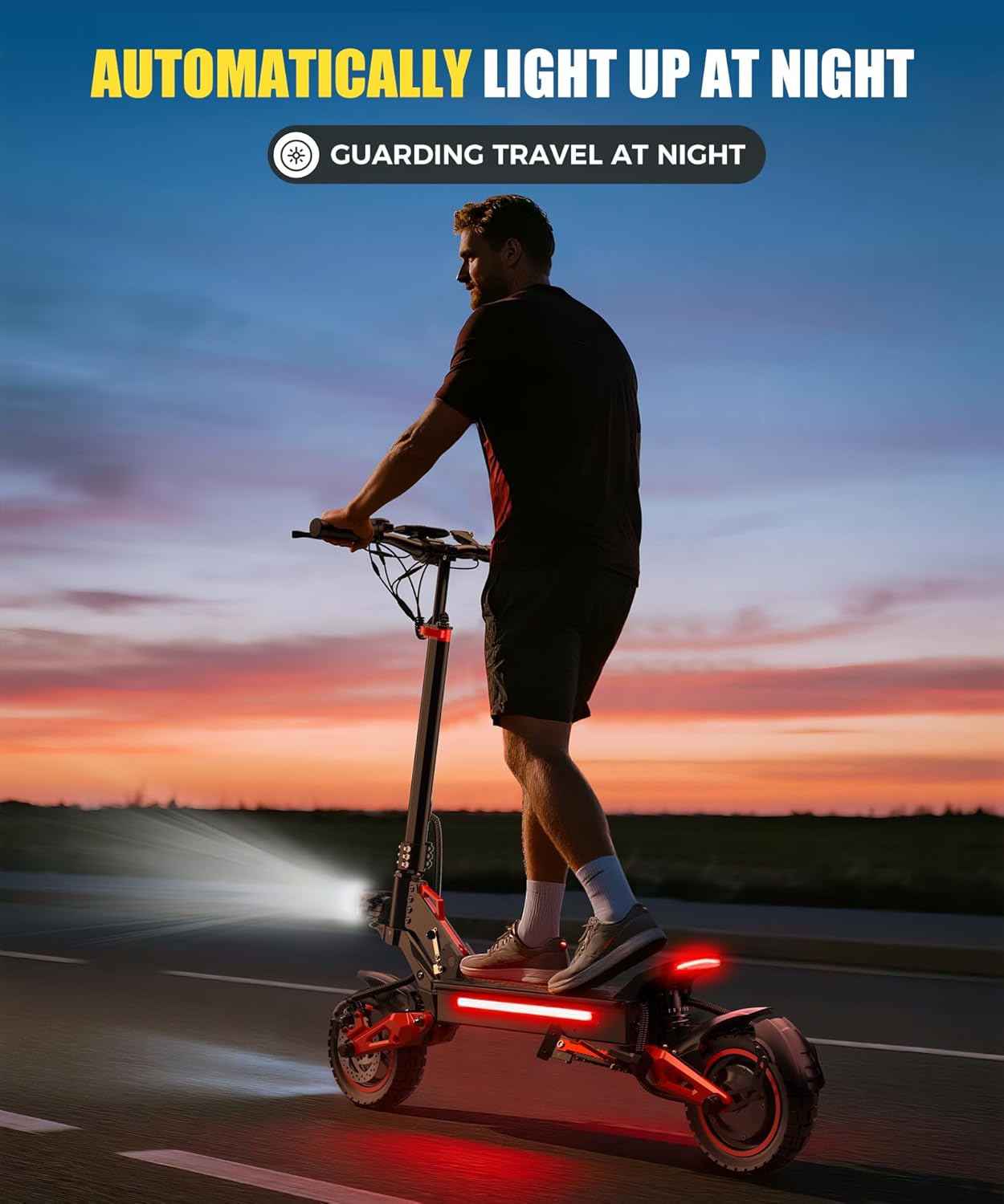 Electric Scooter Adults, 37 Miles Long Range, 34 Mph Max Speed, 11