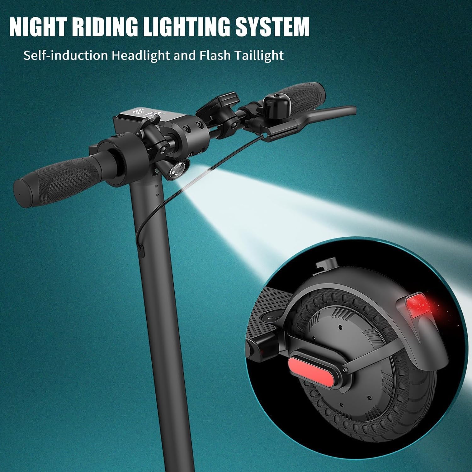 Caroma Electric Scooter with Seat Option,500/350W Motor Up to 25/20 Miles Range & 25/20 MPH Speed,9