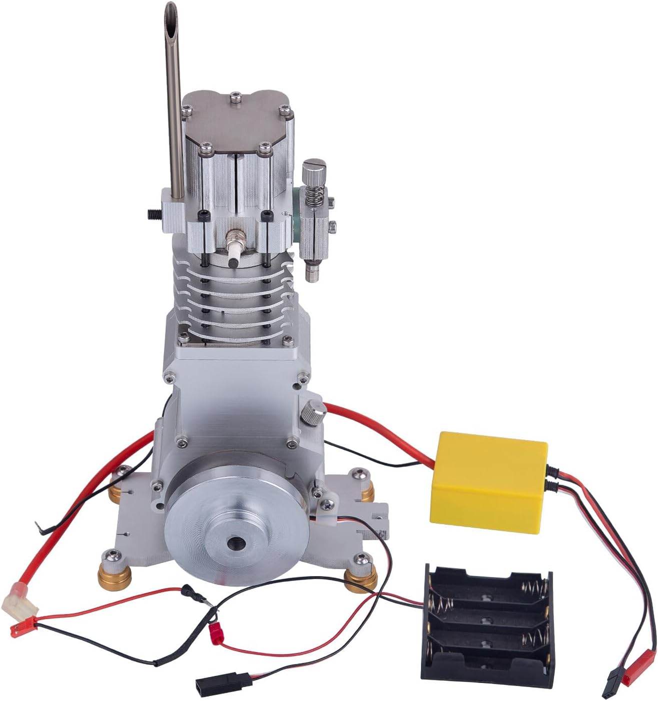 Steam Engine Model Kit That Works, 15cc Vertical OHV Single-Cylinder Four-Stroke Internal Combustion Engine with Visible Operation & CDI Ignition for Physics Science Experiment Demonstration