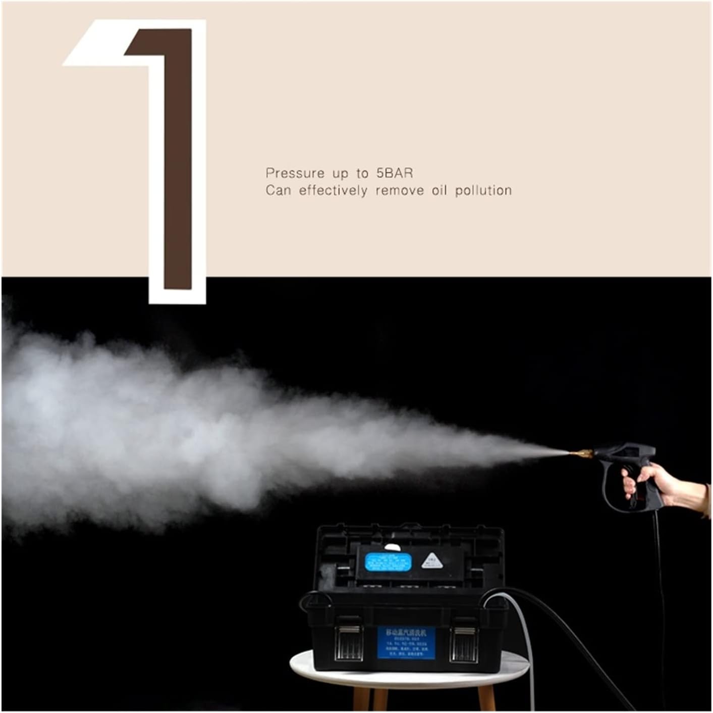 A1DFDFGOQSFG Steam Cleaning Steaming Cleaner High Temperature Electric Steaming Cleaning Machine High Pressure Air Conditioner Range Hood Car