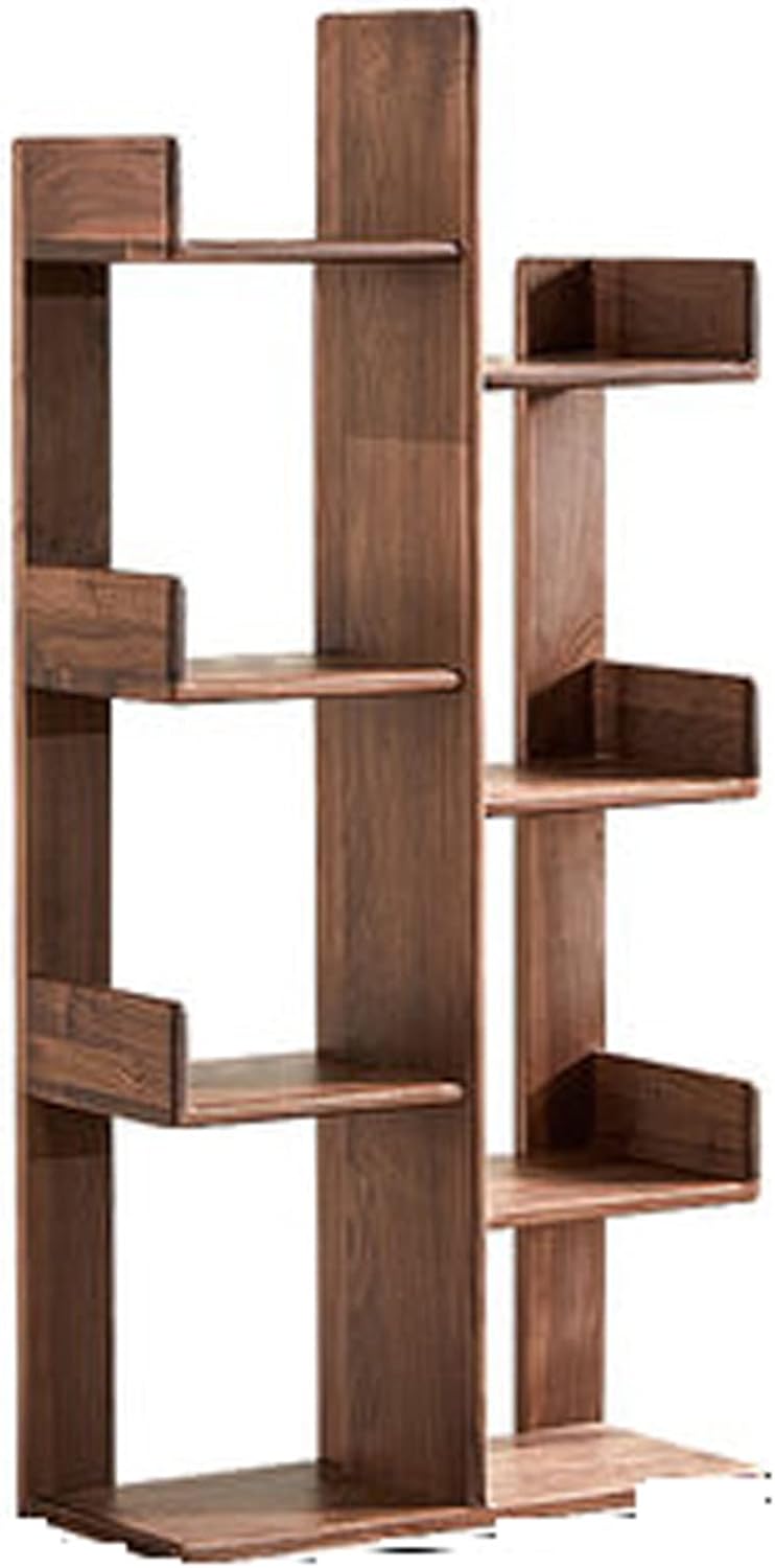 HIHELO Book Case Wooden Bookshelf 8 Grid Bookshelf Storage Rack Display Cabinet Suitable for Bedroom, Living Room, Home Office Bookshelves