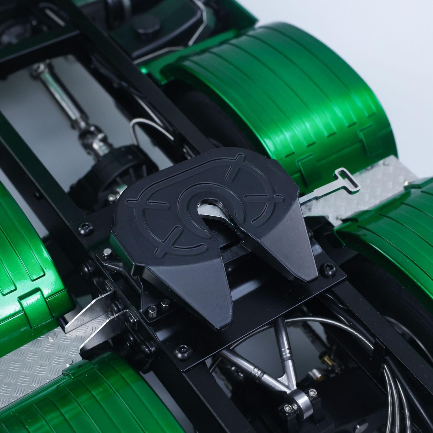 KABOLITE 1/14 6x6 770S 100 RC Tractor Truck Lorry Car 2Speed Gearbox Differential Lock RTR Model for Adult(Green), Fit with Semi Trailer Flatbed 1502 TH16848, 1/14 2Axle Trailer TH01024