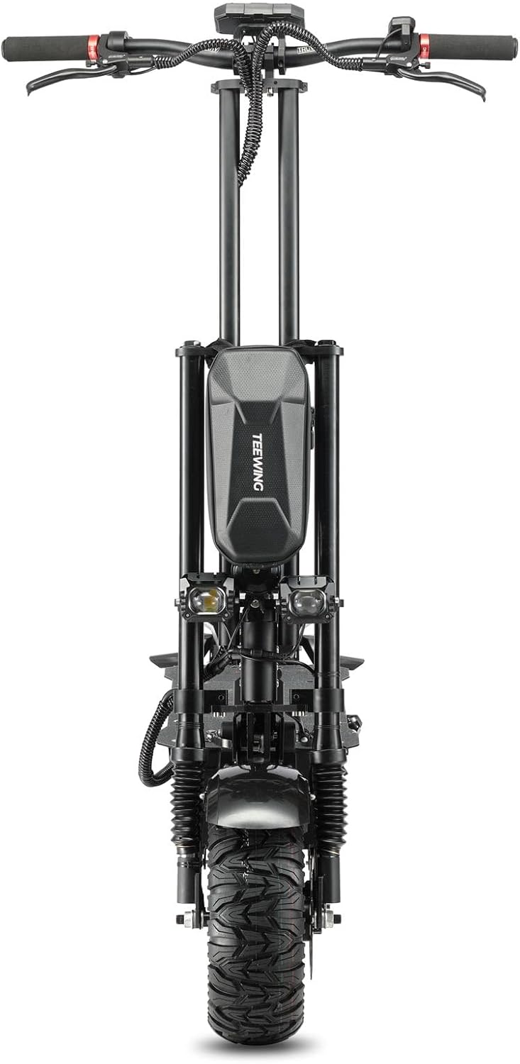 Electric Scooter Teewing Z4 Pro Equipped 8000W Dual Motors 13 Inch Hybrid Tires Reaches a Top Speed of 55 MPH and Offers a Maximum Range of 80 Miles